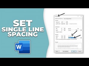 How to set Single line spacing in Word - Step By Step