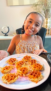 Cheesy hash brown waffles inspired by @thepioneerwoman 🌸 #hashbrowns #waffles #bydash #breakfastideas #minichef #foodnetworkfaves #brunchtime #founditonamazon #amazonfinds | Mina Makes