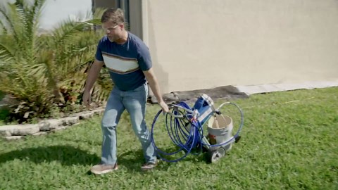 Graco 17G180 Magnum ProX19 Cart Paint Sprayer, Blue & white