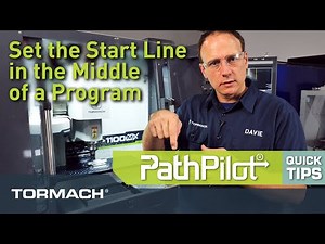 PathPilot Quick Tips - Setting Start Line in the Middle of Program