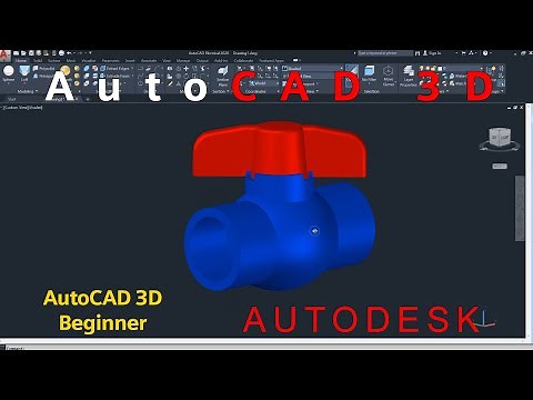 AutoCAD 3D, Autodesk, How to drawing PVC water valve, 3D Modeling, sketches