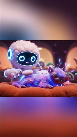 Robot Pets Fluffy Alien & MAGIC Happens! ✨ | Cute ASMR Animation #Satisfying #ias