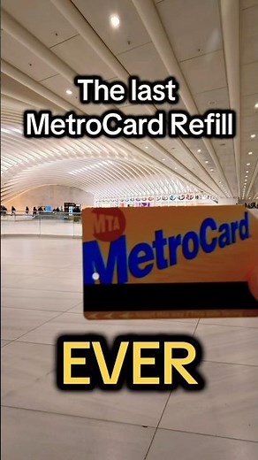A major historic moment: the LAST EVER MetroCard refill #farewell