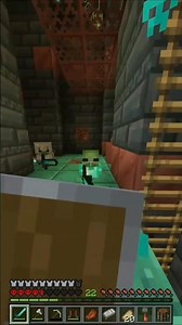 I got jumped by two baby zombies #minecraft #funnyreaction