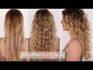 Voluminous Beachy Waves Hair Tutorial | Shonagh Scott @pilotmaria