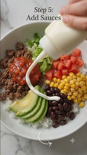High-Protein Taco Bowl Recipe 🌮 Easy Healthy Meal #healthy #recipe #tacobowl