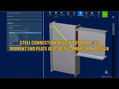 AISC DG16 Moment End Plate Connection using Ram connection