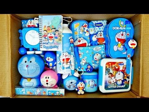 Unboxing New Doremon Stationery Money Safe Locker, Geometry Box, Pen, Lunchbox, Watch, Keychain