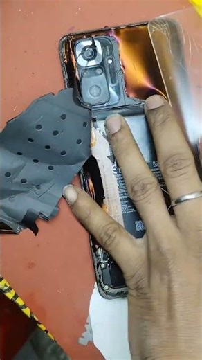 Redmi Note 10 PRO Back panal discolouration and boroken #shortvideo #mobile #repair #viralvideo