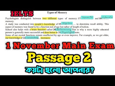 1 November 2025 IELTS Reading Test | Real Exam Reading Passage Answers & Explanation | IELTS 2025