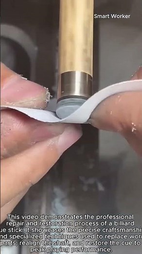 Amazing Pool Cue Repair and Restoration Process #worker #process #billiard #repair #craftsmanship