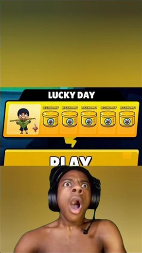 LUCKY DAY = LEGENDARY! 😱🔥 #brawlstars