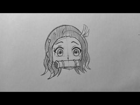 Drawing Nezuko Chibi 🌸 | Easy Step by Step