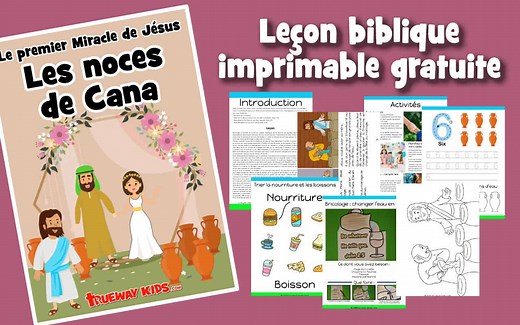 Les noces de Cana - Le premier Miracle de Jésus - Trueway Kids