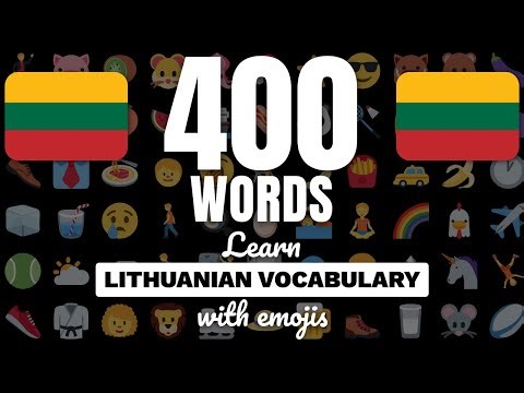 Learn Lithuanian vocabulary with emojis and example sentences! Basic nouns & adjectives