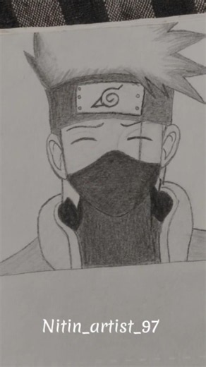 Kakashi Hatake Drawing ✏️ | Naruto Fan Art | Step by Step Sketch