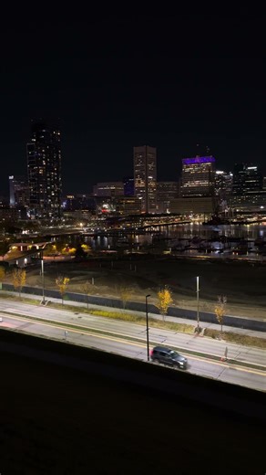 Baltimore skyline at night