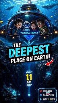 🌊 We Explored the Deepest Place on Earth! 😱 | Mariana Trench Explained #deepestcave #animation