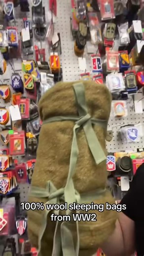 Military Depot on Instagram: "WWII-era warmth that never quits. 100% wool. Built for soldiers. Still built for adventure. These vintage sleeping bags are in incredible condition and moving fast. Once they’re gone — they’re gone. #militarysurplus #armysurplus #vintagemilitary #outdoorgear #militarydepot"