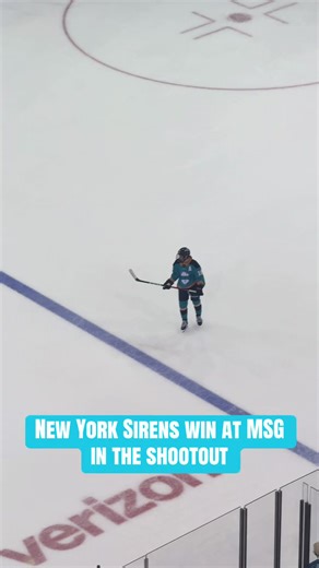 MSG was ELECTRIC for the shootout @New York Sirens what a night @The PWHL #pwhl @DailyFaceoff