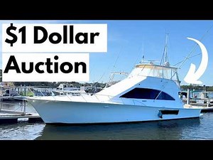1 Dollar Yacht! Dirt Cheap 56' Sportfish Ocean Yacht Super Sport 2002 | Harbor Yacht Tours