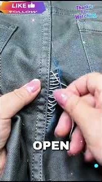 Make Ripped Clothes Look Brand New Again. #fashiontips #sewingtips #lifehacktips #stylesolutions