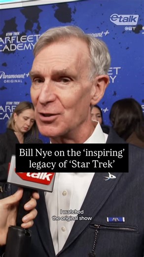 Etalk on Instagram: "“To boldly go where no one has gone before…” 🌟 When chatted with Bill Nye on the red carpet at the premiere of ‘Star Trek: Starfleet Academy,’ he explained why he’s been a fan of the show since the start. ‘Star Trek: Starfleet Academy’ premieres January 15th on Paramount+ 👀 #BillNye #StarTrek #StarTrekStarfleetAcademy #RedCarpet #BillNyeTheScienceGuy #StarfleetAcademy"