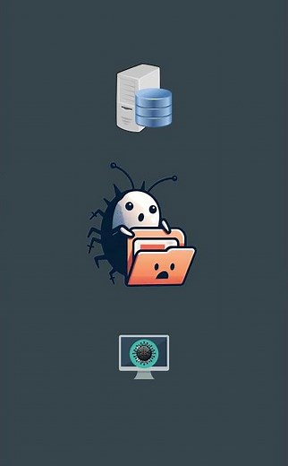 Computer Virus Visually Explained #cybersecurity