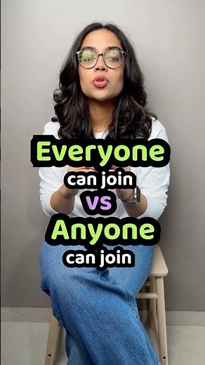 English Grammar Lesson - Difference Between ANYONE & EVERYONE | Learn English With Ananya
