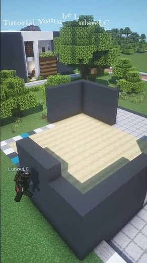 Minecraft How To Build A Modern House #Shorts #Timelapse
