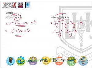 LHS N5 Mathematics - Brackets and Factorising 1 - Expanding Brackets