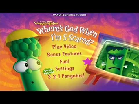 VeggieTales Where's God When I'm S-Scared 15th Anniversary DVD Menu Walkthrough