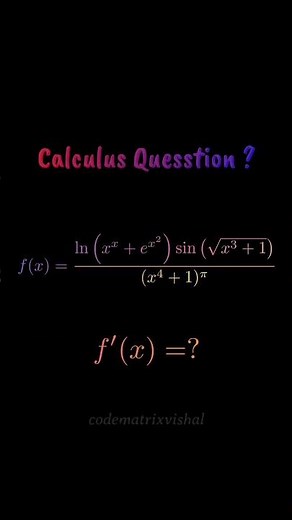 🤷 Can You Solve |Advanced Calculus Differentiation Mastery | Log, Trig, Exponential & Power Rule #yt