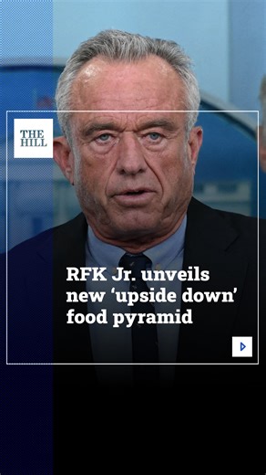 The White House on Wednesday unveiled new dietary guidelines, with officials calling it the “most significant reset of federal nutrition policy in history.” The new guidelines were represented with an upside-down pyramid placing vegetables, fruits, proteins, dairy and healthy fats at the top and whole grains at the bottom. “The new guidelines recognize that whole, nutrient-dense food is the most effective path to better health and lower health care costs,” said Health and Human Services Secretar