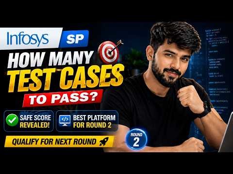 Infosys SP Test Cases to Pass? 🎯 Safe Score + Best Platform for Round 2