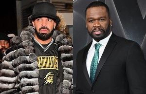 Drake Reps G-Unit Shirt After Linking Up With 50 Cent In Miami