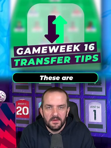 Transfer Tips for Gameweek 16 #fpl #fantasypremierleague #fpltips