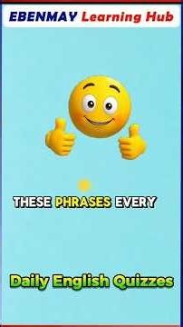 Speak English Like a Native Today! | Can You Get a Perfect Score? 🔥 | Everyday English Phrases