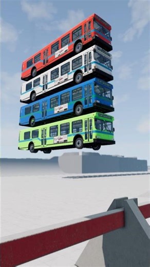 Bus fall crash #beamngdrive