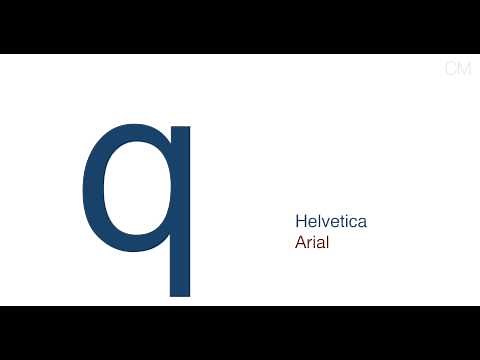 Helvetica vs Arial - lower case comparison