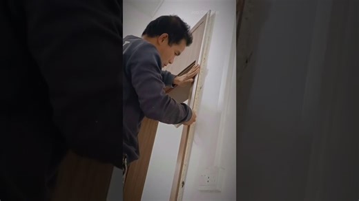 This simple door frame repair is so satisfying to watch
