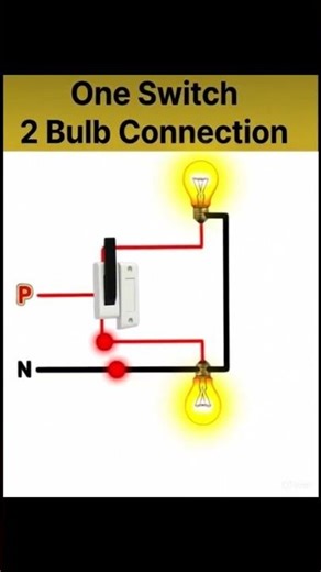One Switch Two Lights Connection: Full Practical Tutorial