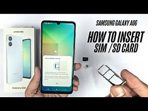 Samsung Galaxy A06 - How to insert the SIM/MicroSD card?