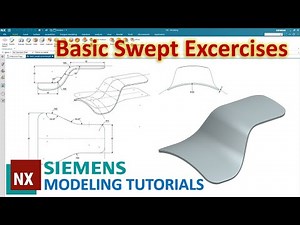 Siemens NX Modeling Tutorials #28 | Basic Swept Practice Excercises For Beginer