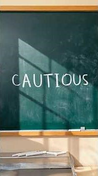 cautious - English Vocabulary Learning