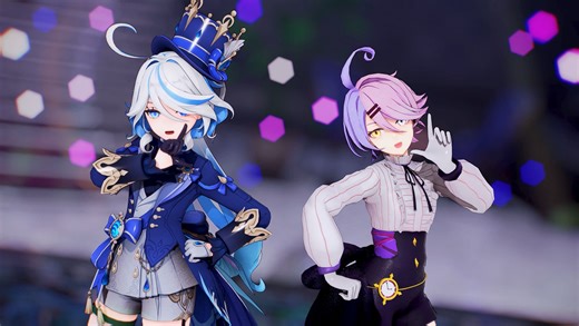 你说谁是无情又太疯癫？【芙宁娜x杏·玛尔MMD】LADY CRAZY