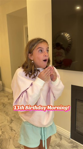 13th birthday morning with a VERY SPECIAL SURPRISE gift! #birthday #shopping #haul #surprise #ootd