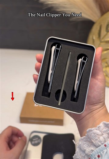Clean cuts, sharp blades, and a sleek design. A compact stainless steel nail clipper set with a built-in nail file perfect for daily use or travel. #nailcare #cleancut #nailclippers #tiktokshopfinds #buynow