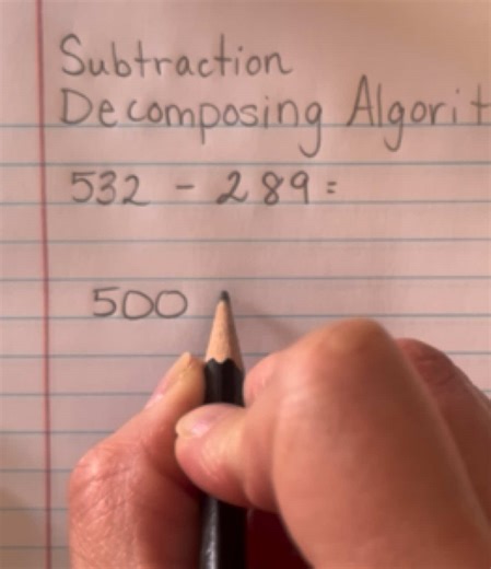 Decomposing Algorithm for Subtraction Techniques