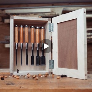 Paul Katz on Instagram: "Hot or not 🔥 Finally finished my new storage project for my new chisels 🙌 Tried to get the same style as my previous workshop furniture. I'll show you the final shots soon 🌿 Have a nice day and let me know what you think about this 👌 . Bin mal dazu gekommen meinen neuen Stemmeisen ein eigenes zu Hause zu bauen 😂 Habe mich von Stil an den bisherigen Möbeln in der Werkstatt orientiert. Werde noch ein Bild posten, wenn das Teil an der Wand hängt 🌿 Schönen Abend noch ✌